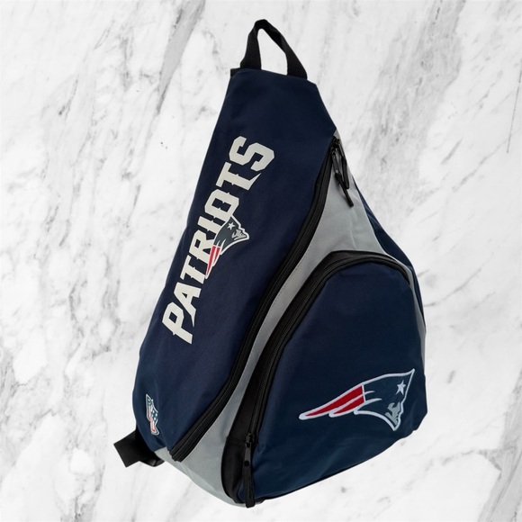 NFL Other - NFL New England Patriots Navy and Gray Leadoff Sling Backpack